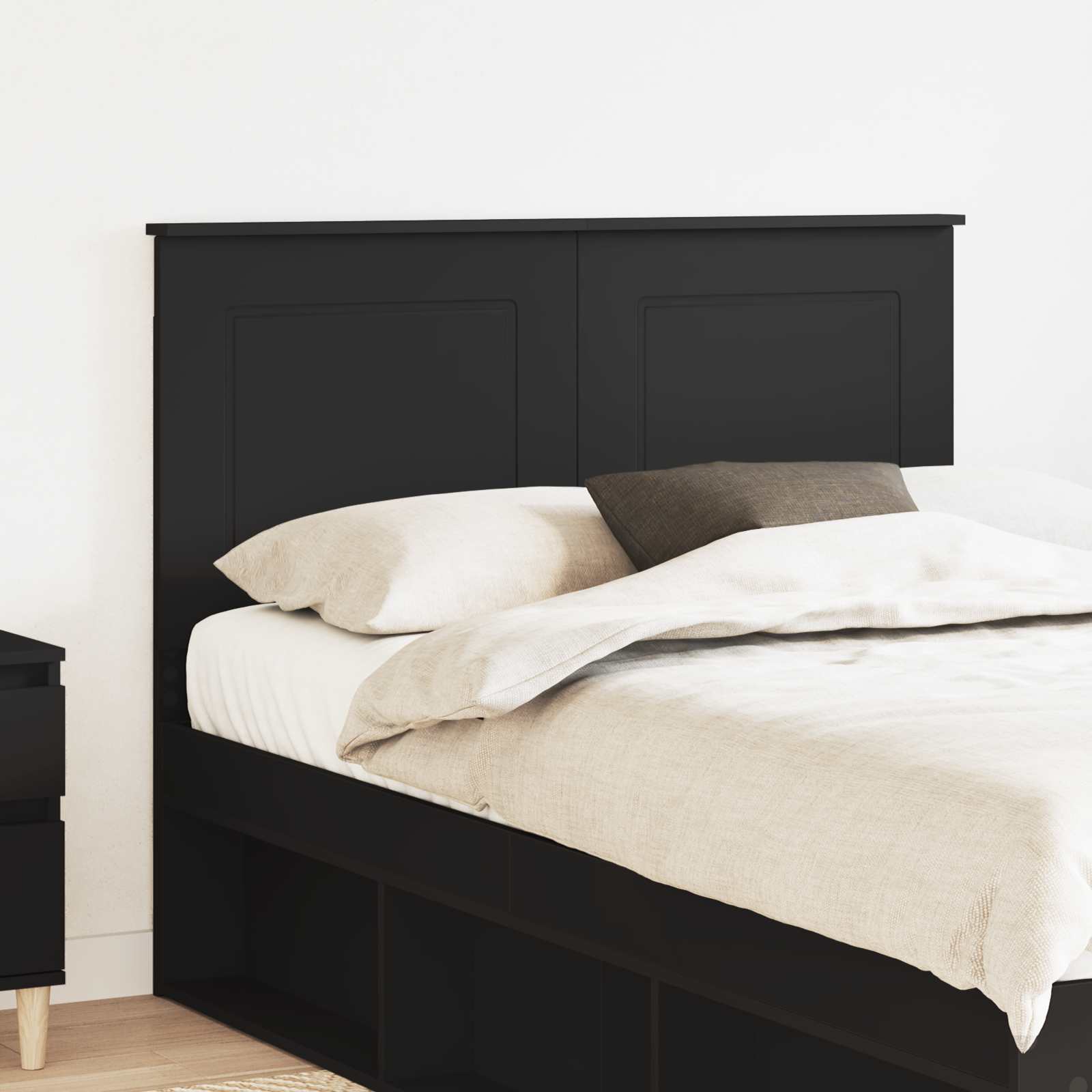 vidaXL Headboard Black Oak 100 cm Engineered Wood 1