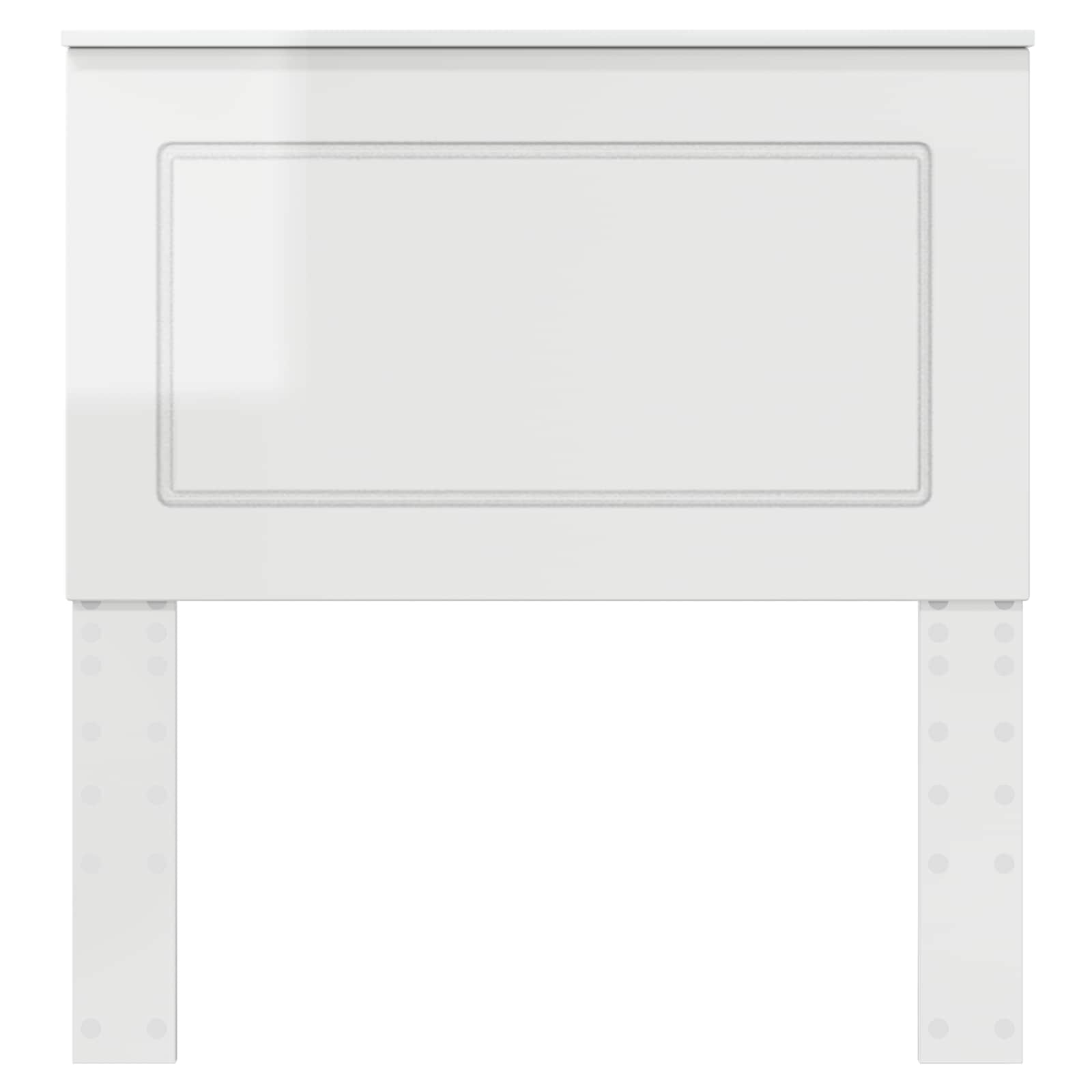 vidaXL Headboard Gloss White 100 cm Engineered Wood 4