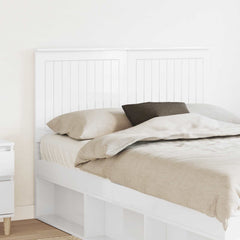 vidaXL Headboard Engineered wood High gloss white