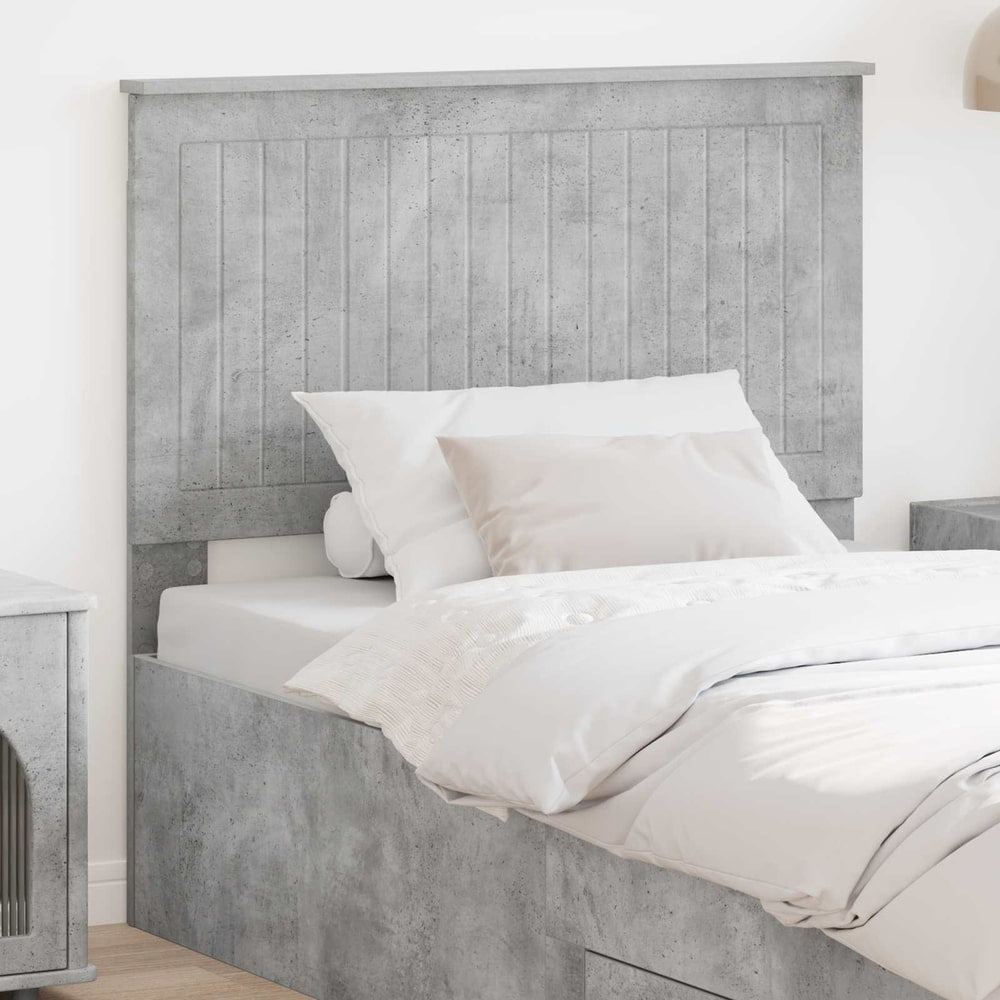 Headboard Engineered wood Concrete Grey 100 cm
