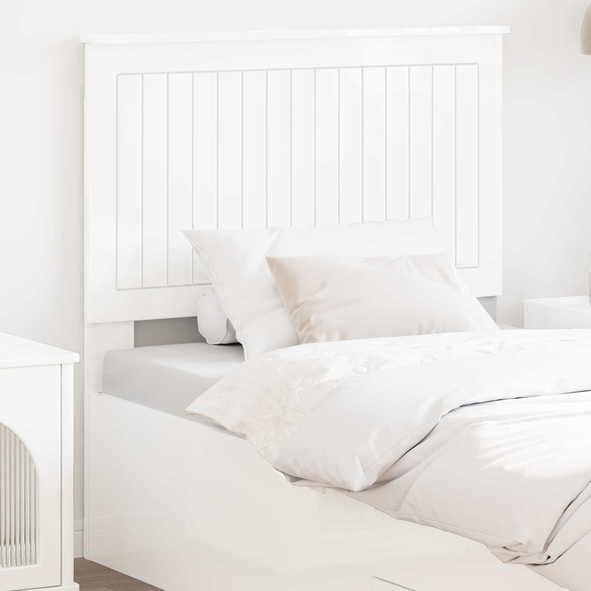 Headboard Engineered wood High gloss white