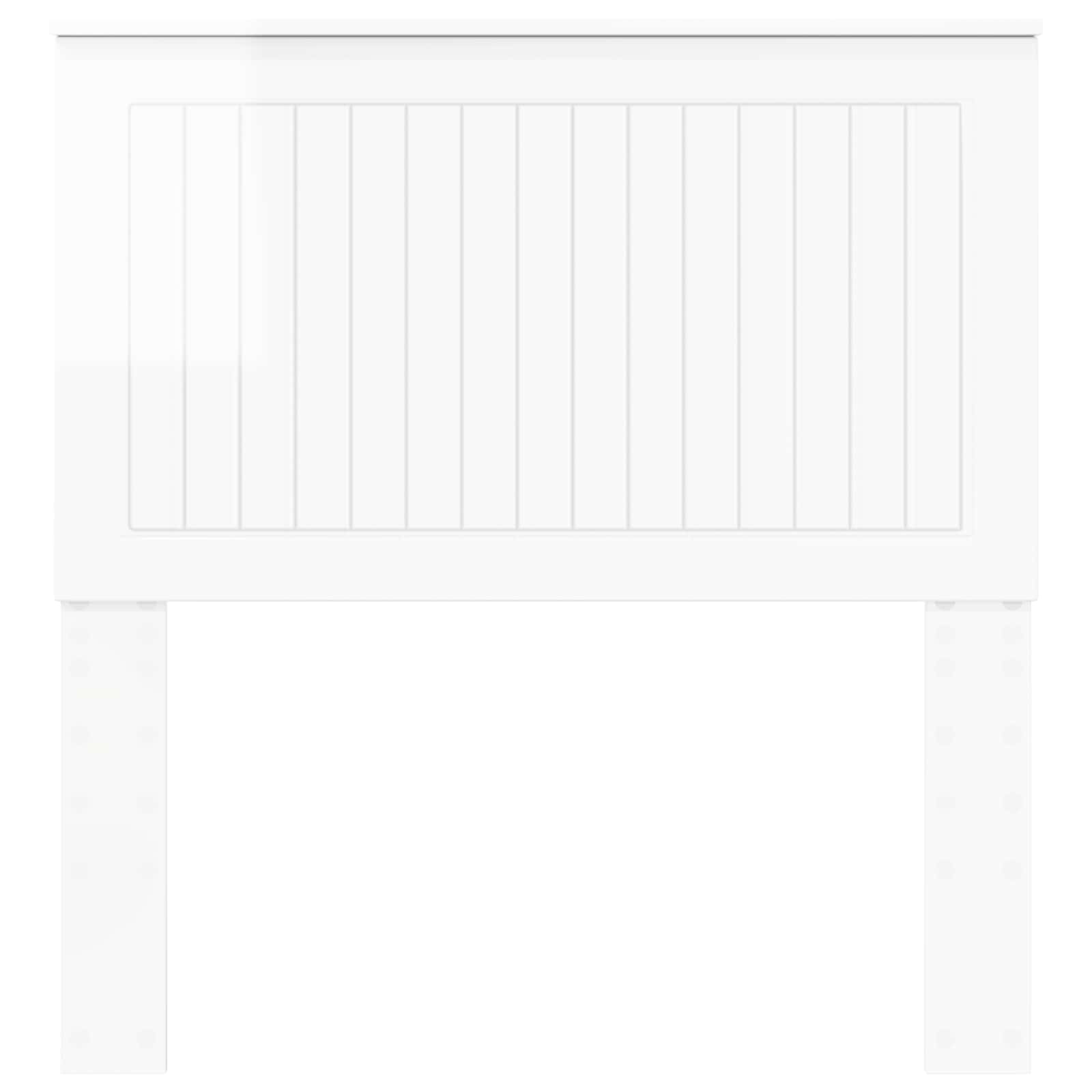 vidaXL Headboard Gloss White Engineered wood 4