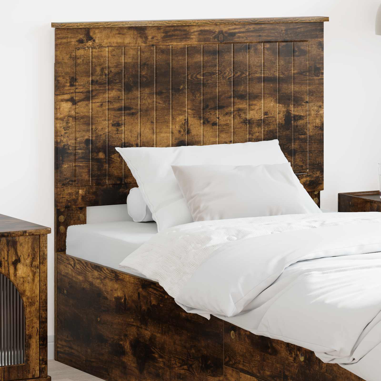 vidaXL Headboard Smoked Oak Engineered wood 1