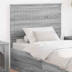 Headboard Engineered wood Grey Sonoma 90 cm