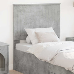 Headboard Engineered wood Concrete Grey 80 cm