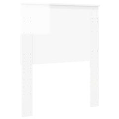 vidaXL Headboard Gloss White Engineered wood 6
