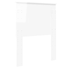 vidaXL Headboard Gloss White Engineered wood 6