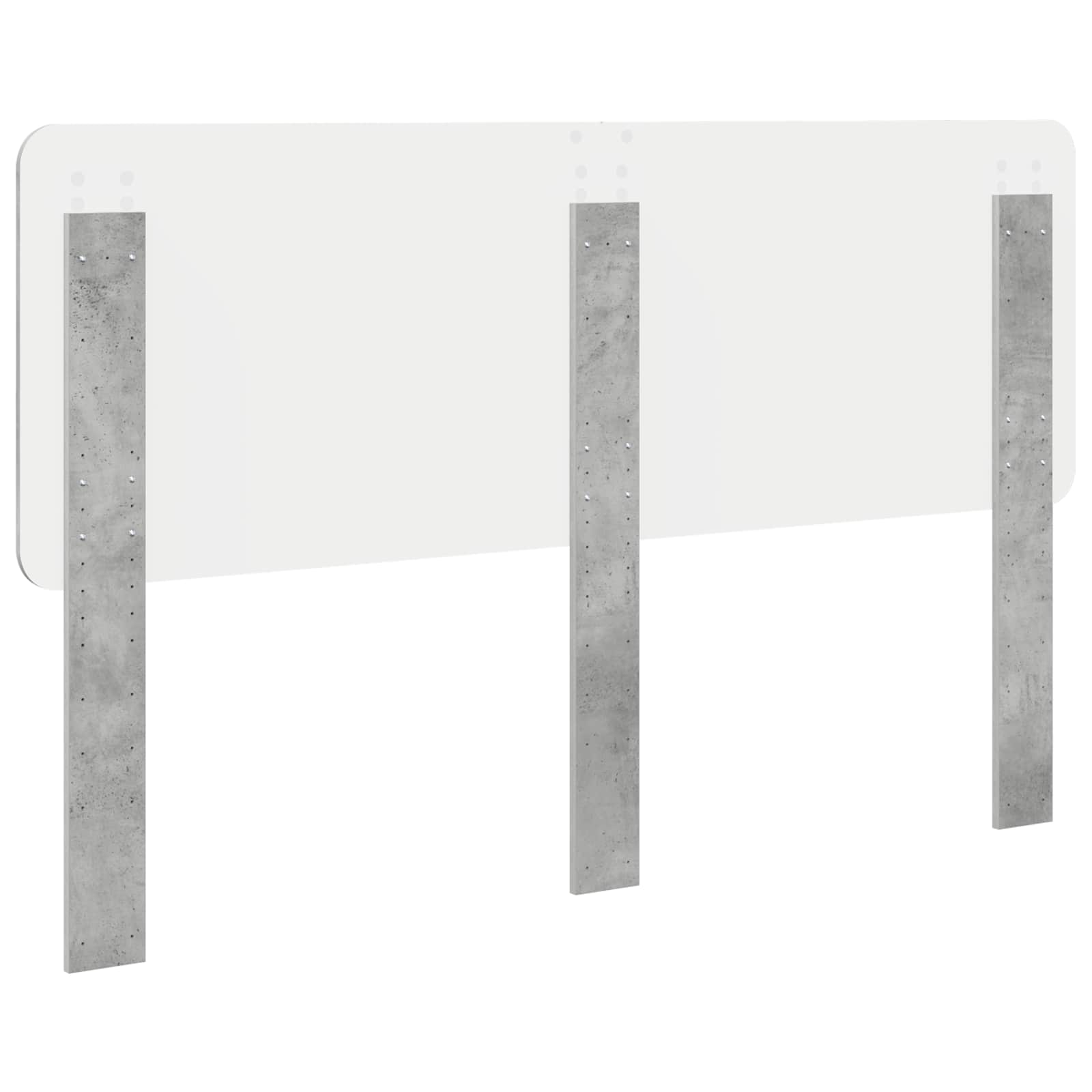 vidaXL Headboard Concrete Grey Engineered wood 6