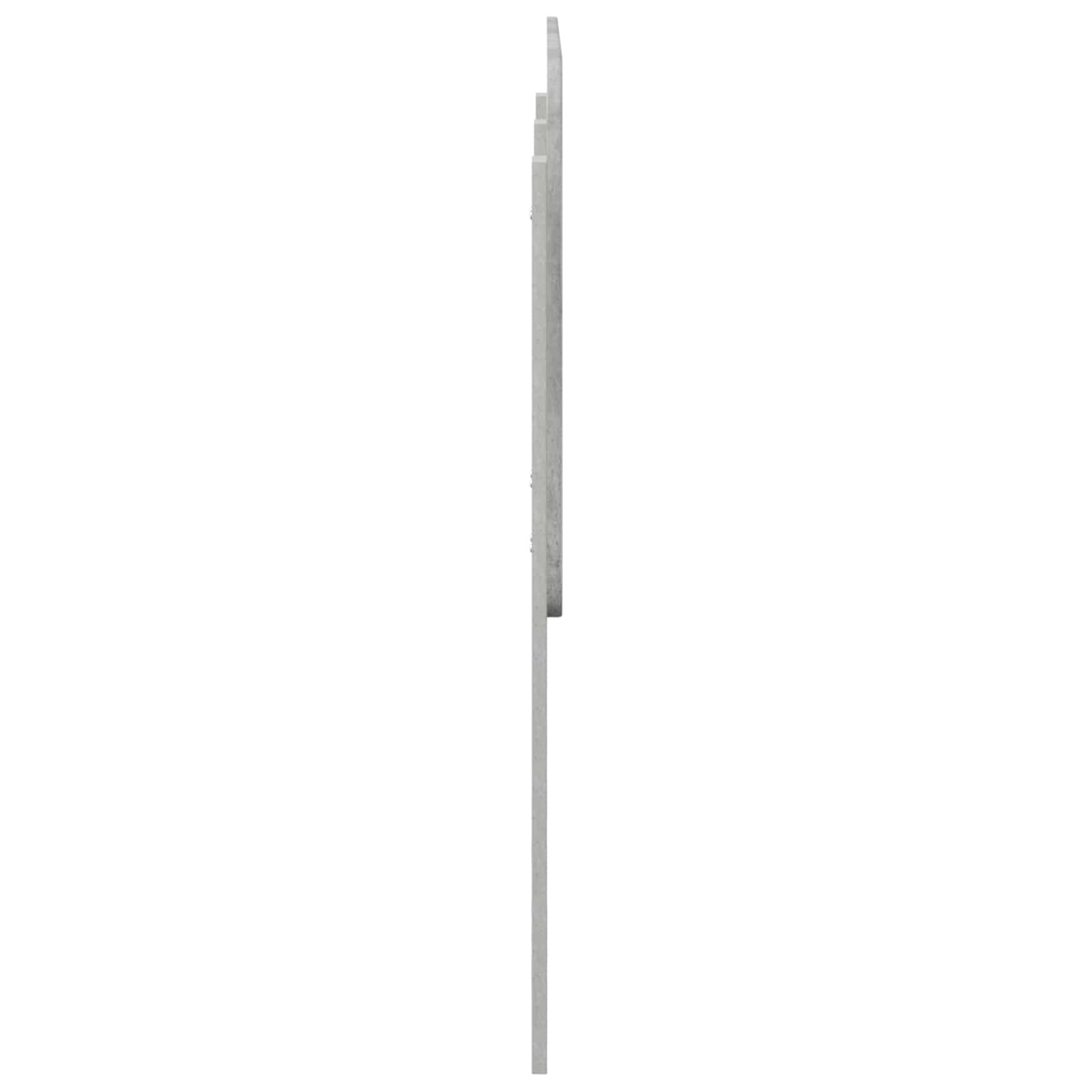 vidaXL Headboard Concrete Grey Engineered wood 5