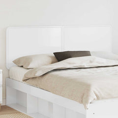 vidaXL Headboard Engineered wood High gloss white