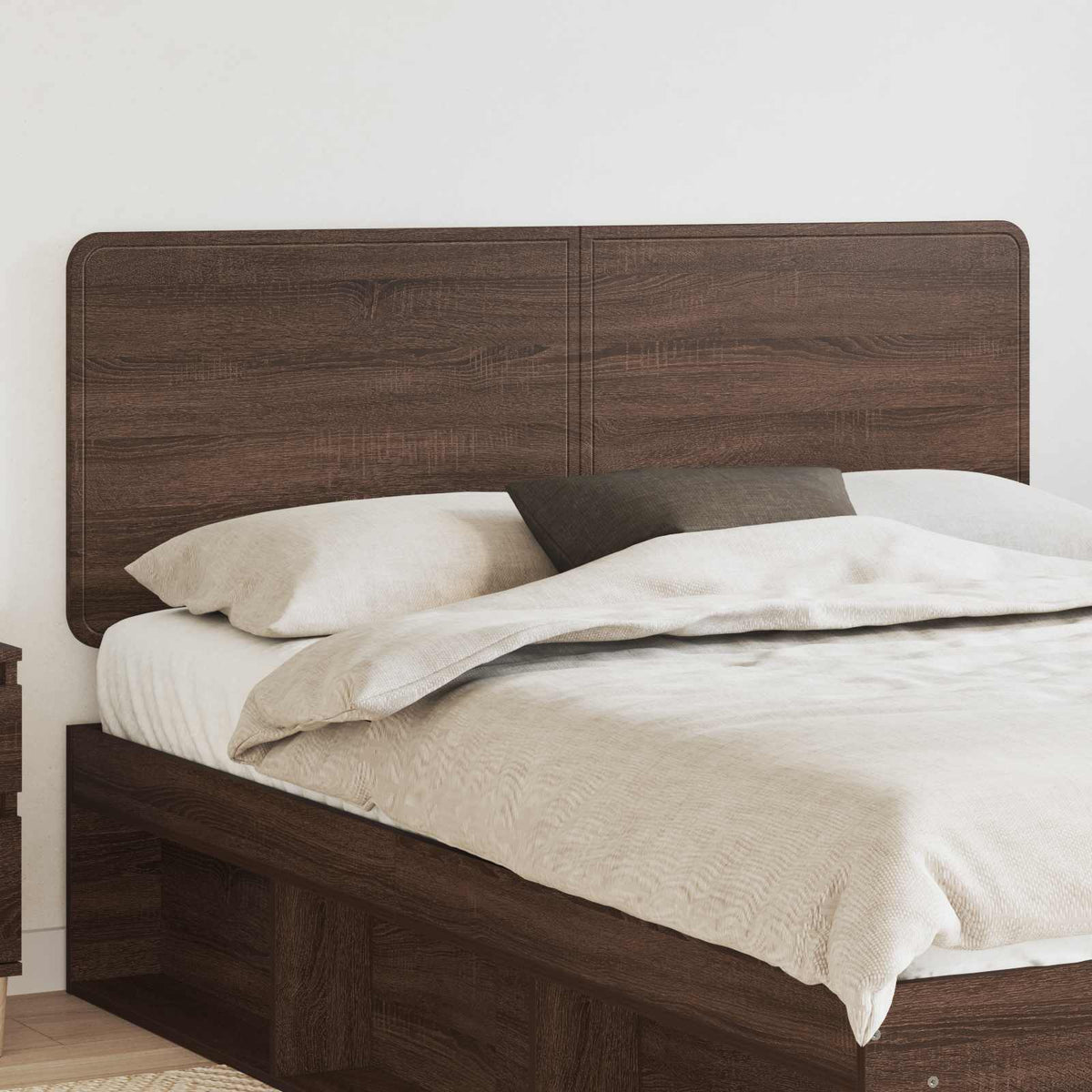 vidaXL Headboard Engineered wood Brown oak