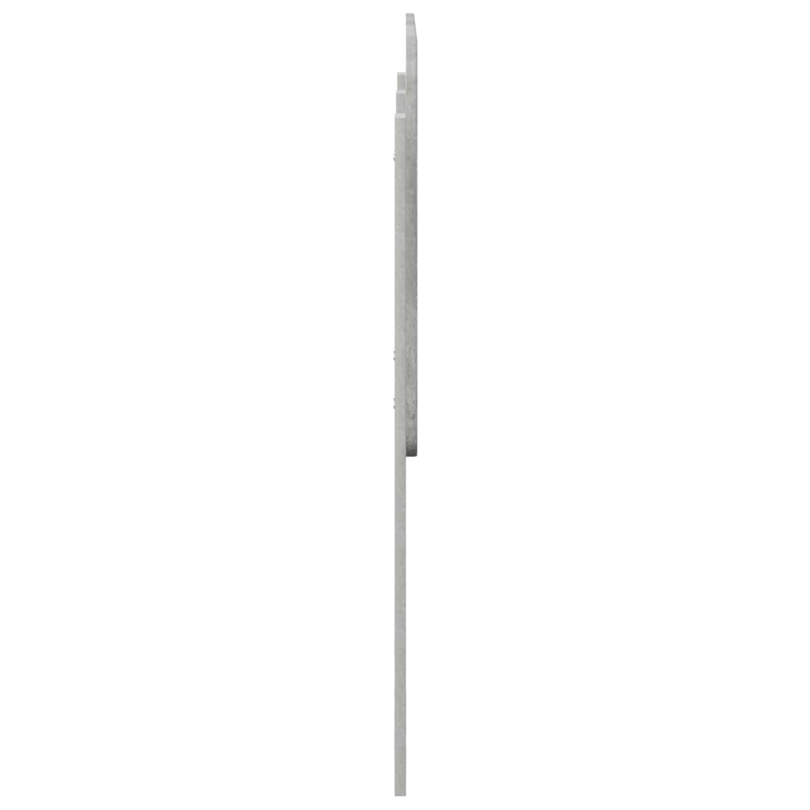 vidaXL Headboard Concrete Grey Engineered wood 5