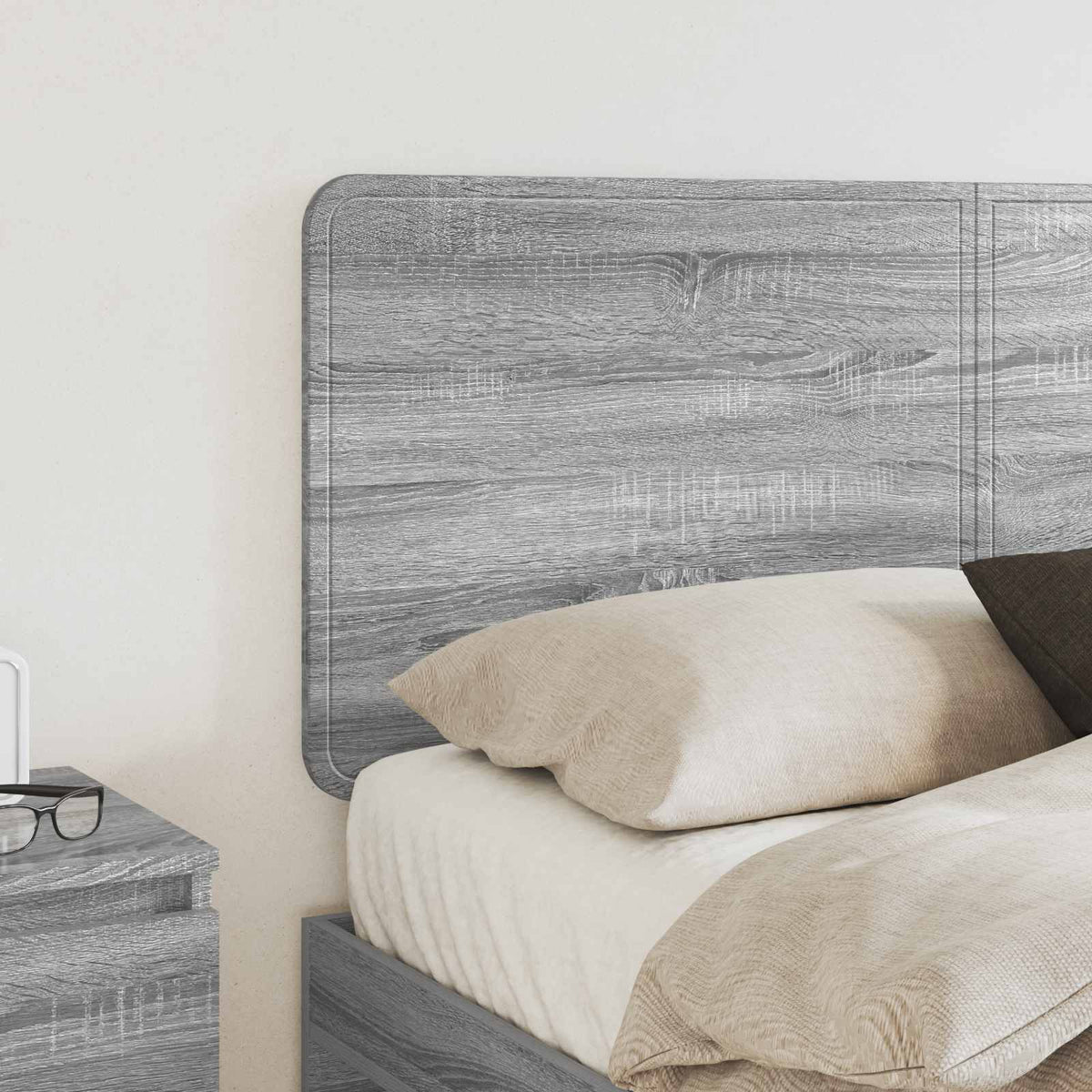 Headboard Engineered wood Grey sonoma 140 cm