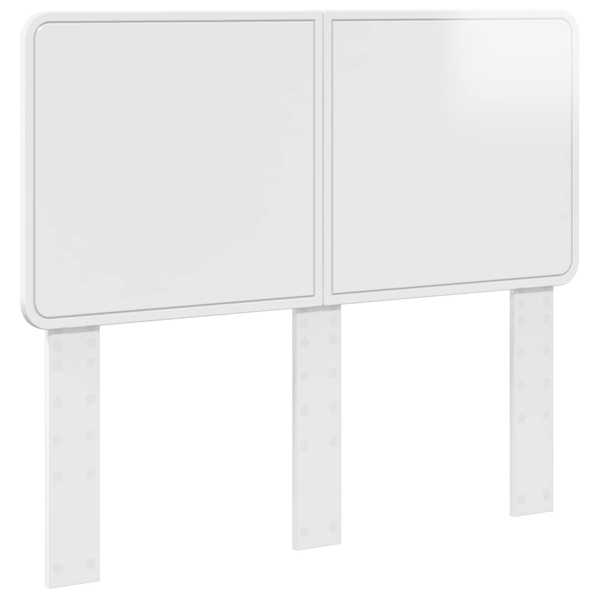 Headboard Engineered wood High gloss white 120 cm