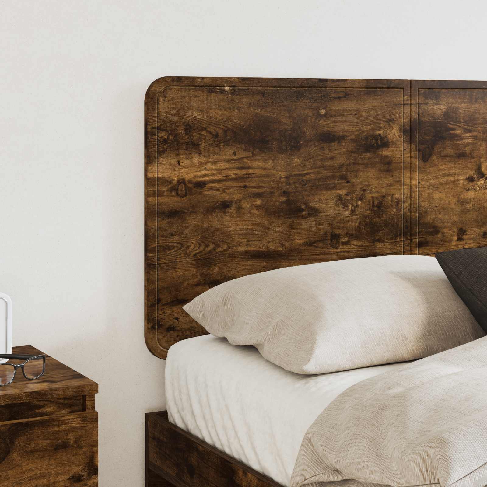 vidaXL Headboard Smoked Oak Engineered wood 3