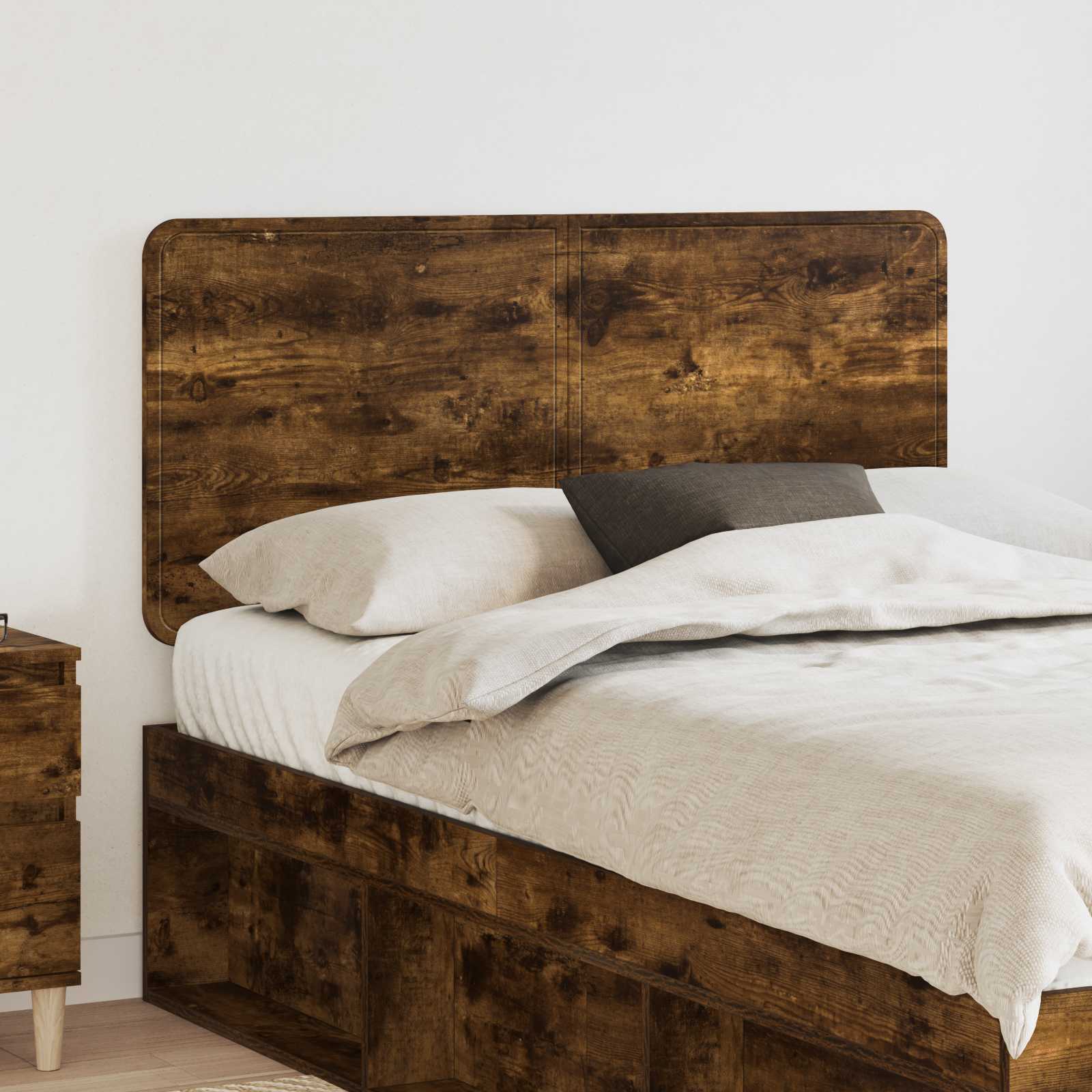 vidaXL Headboard Smoked Oak Engineered wood 1