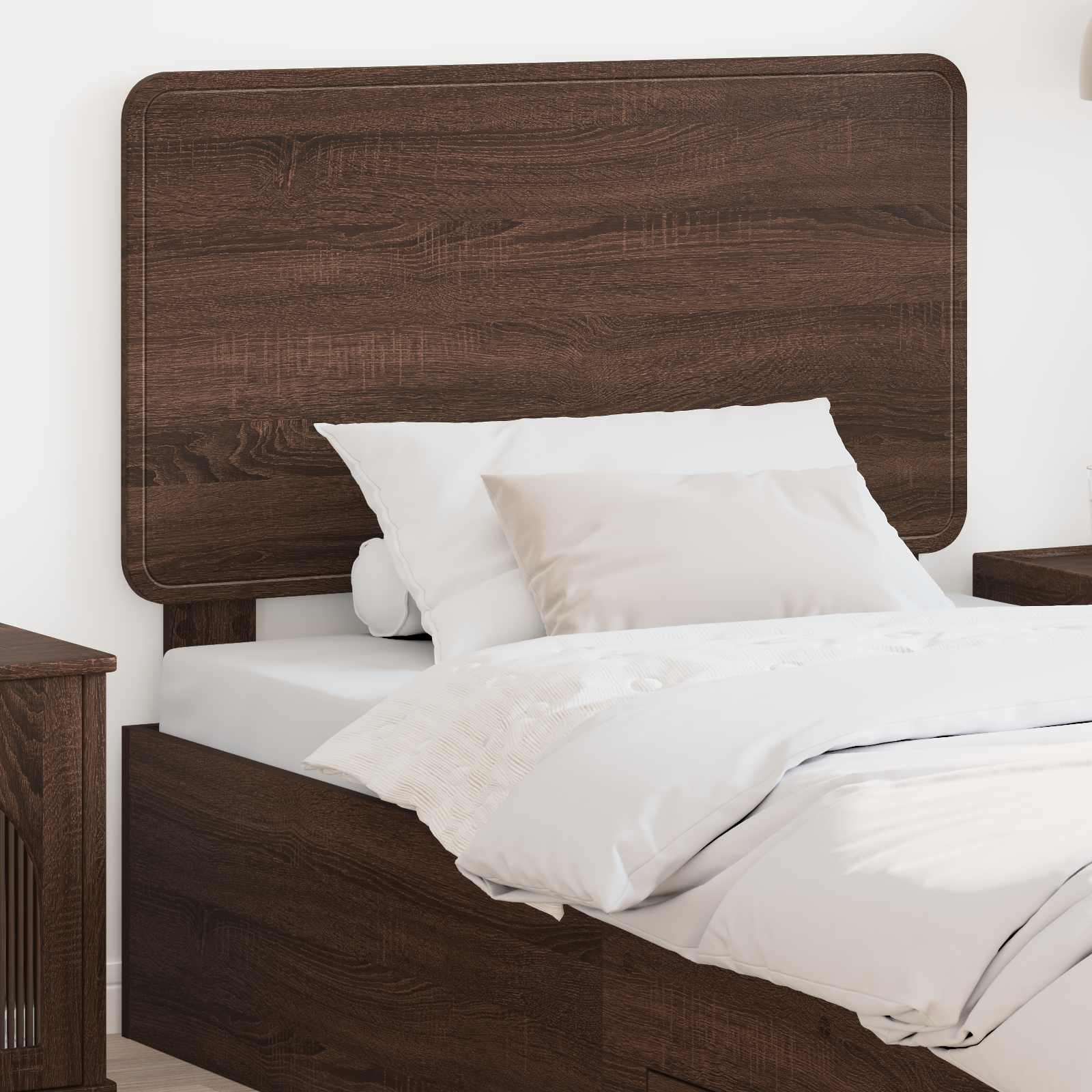 Headboard Engineered wood Brown oak 100 cm