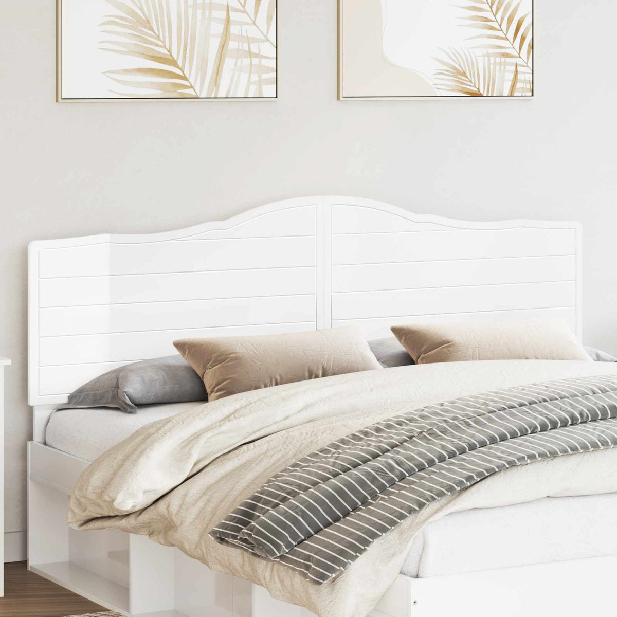 Headboard Gloss White Engineered wood High