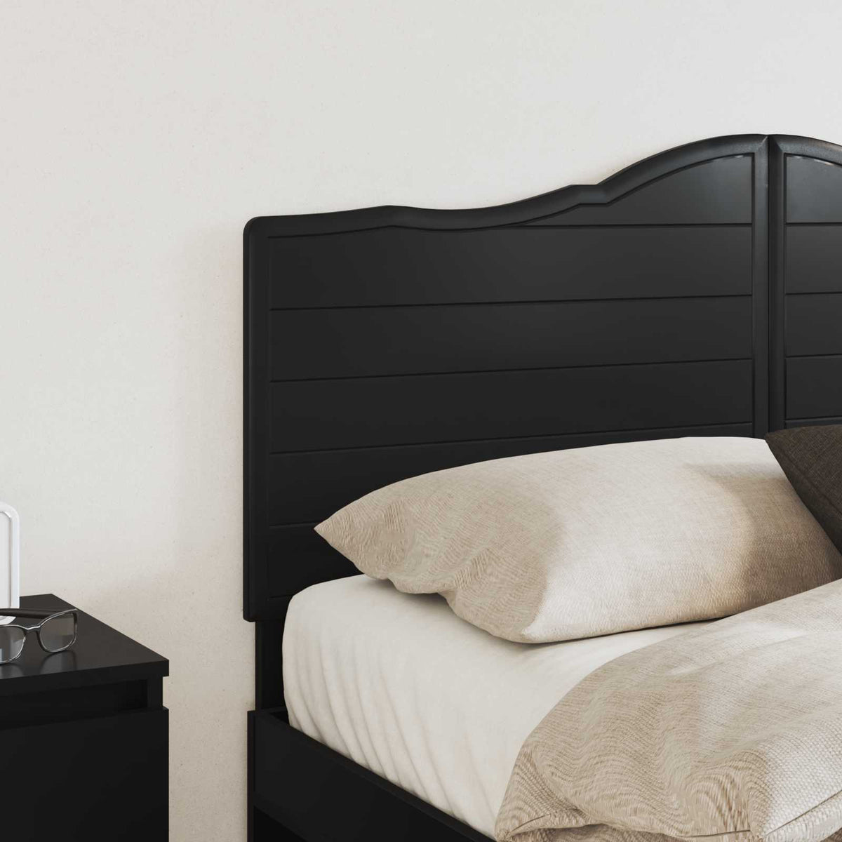 vidaXL Headboard Black Oak Engineered wood 3