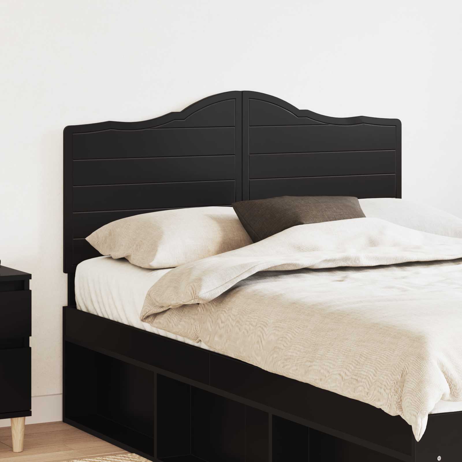 vidaXL Headboard Black Oak Engineered wood 1