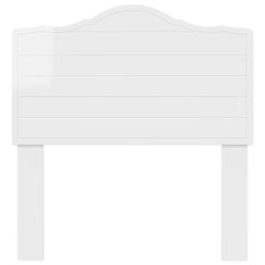 Headboard Gloss White Engineered wood High Gloss White 100 cm