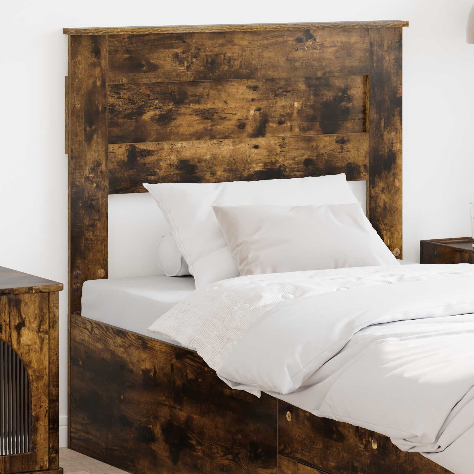 vidaXL Headboard Smoked Oak Engineered wood 1