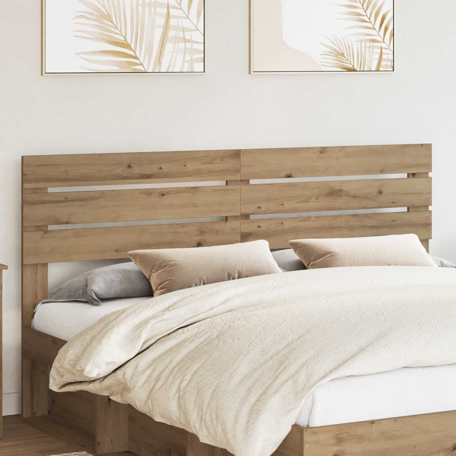 vidaXL Headboard Artisan Oak Engineered wood 1