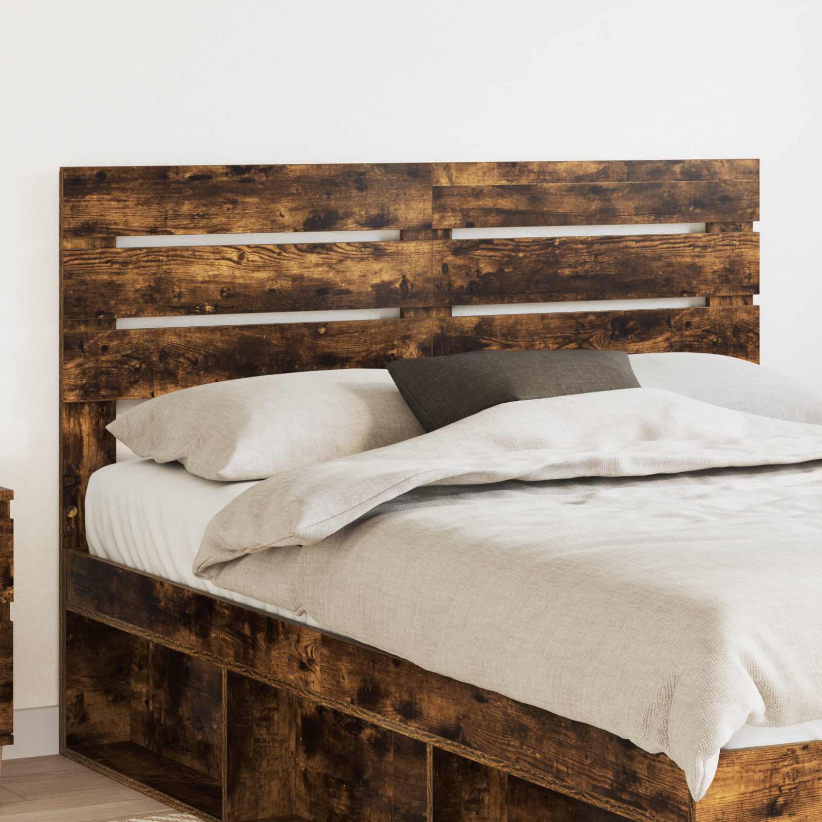 vidaXL Headboard Smoked Oak Engineered wood 1