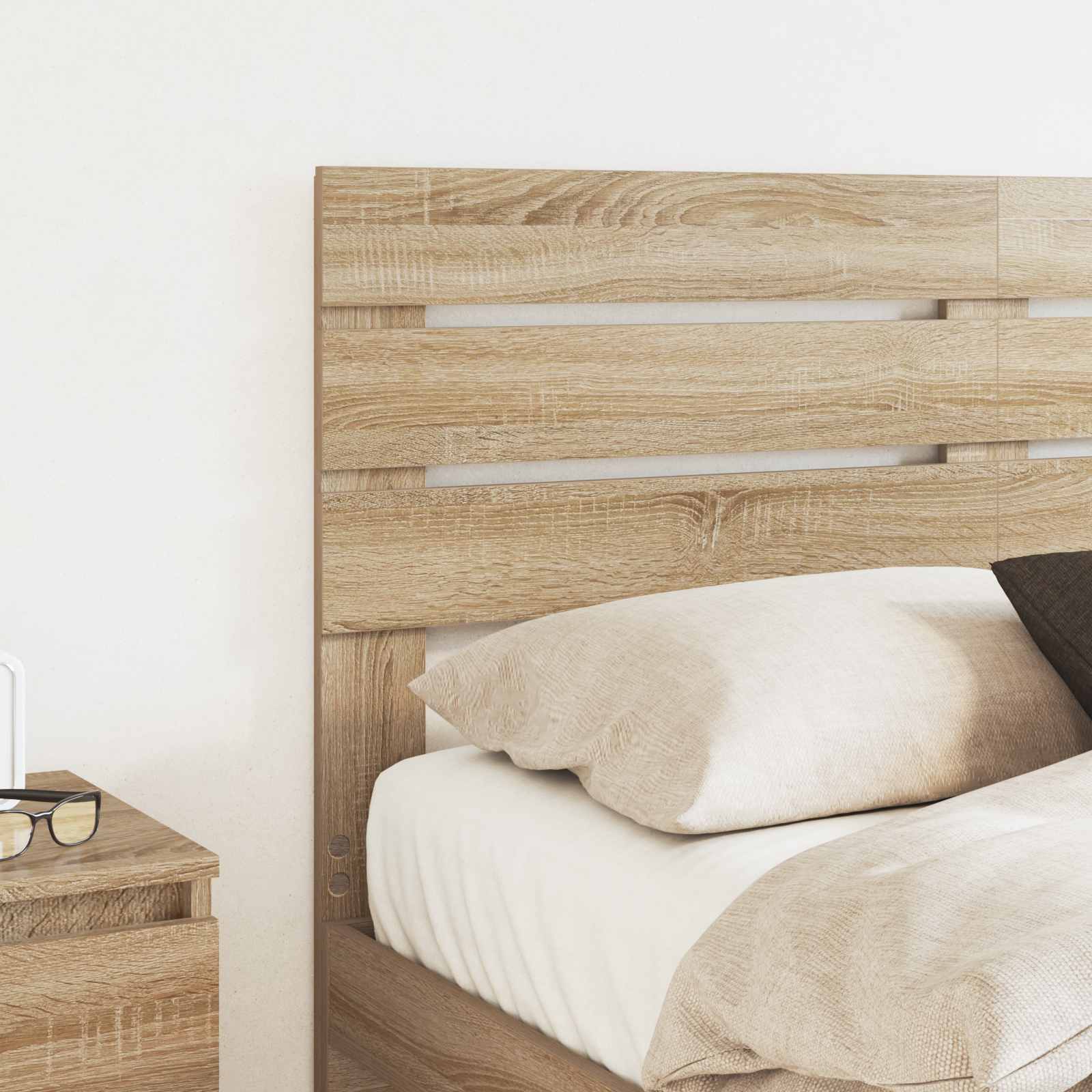 vidaXL Headboard Sonoma Oak Engineered wood 3