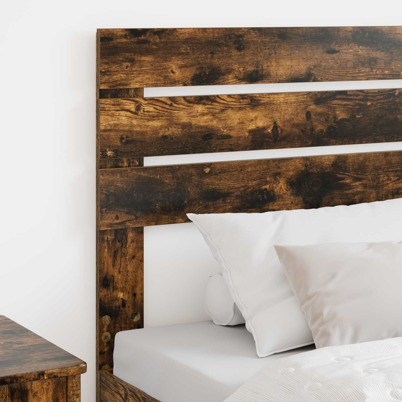 vidaXL Headboard Smoked Oak Engineered wood 3