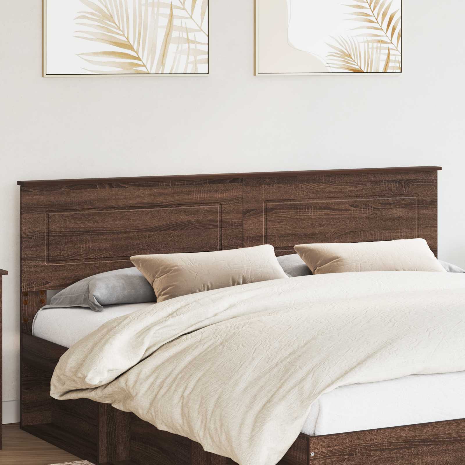 vidaXL Headboard Brown Oak Engineered wood 1