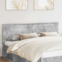 vidaXL Headboard Engineered wood Concrete grey