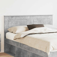 vidaXL Headboard Engineered wood Concrete grey