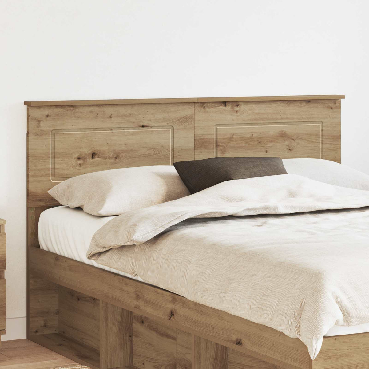 vidaXL Headboard Engineered wood Artisan oak