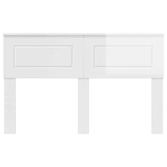vidaXL Headboard Gloss White Engineered wood 4