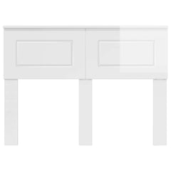vidaXL Headboard Gloss White Engineered wood 4
