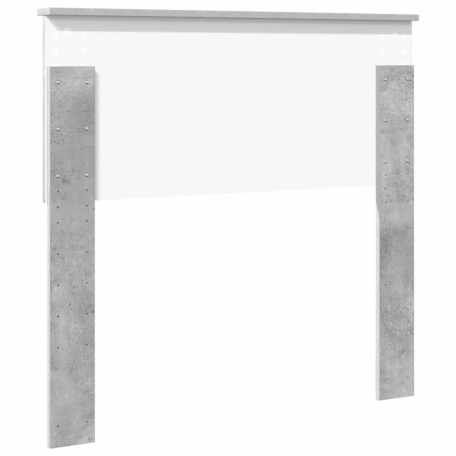 vidaXL Headboard Concrete Grey Engineered wood 6