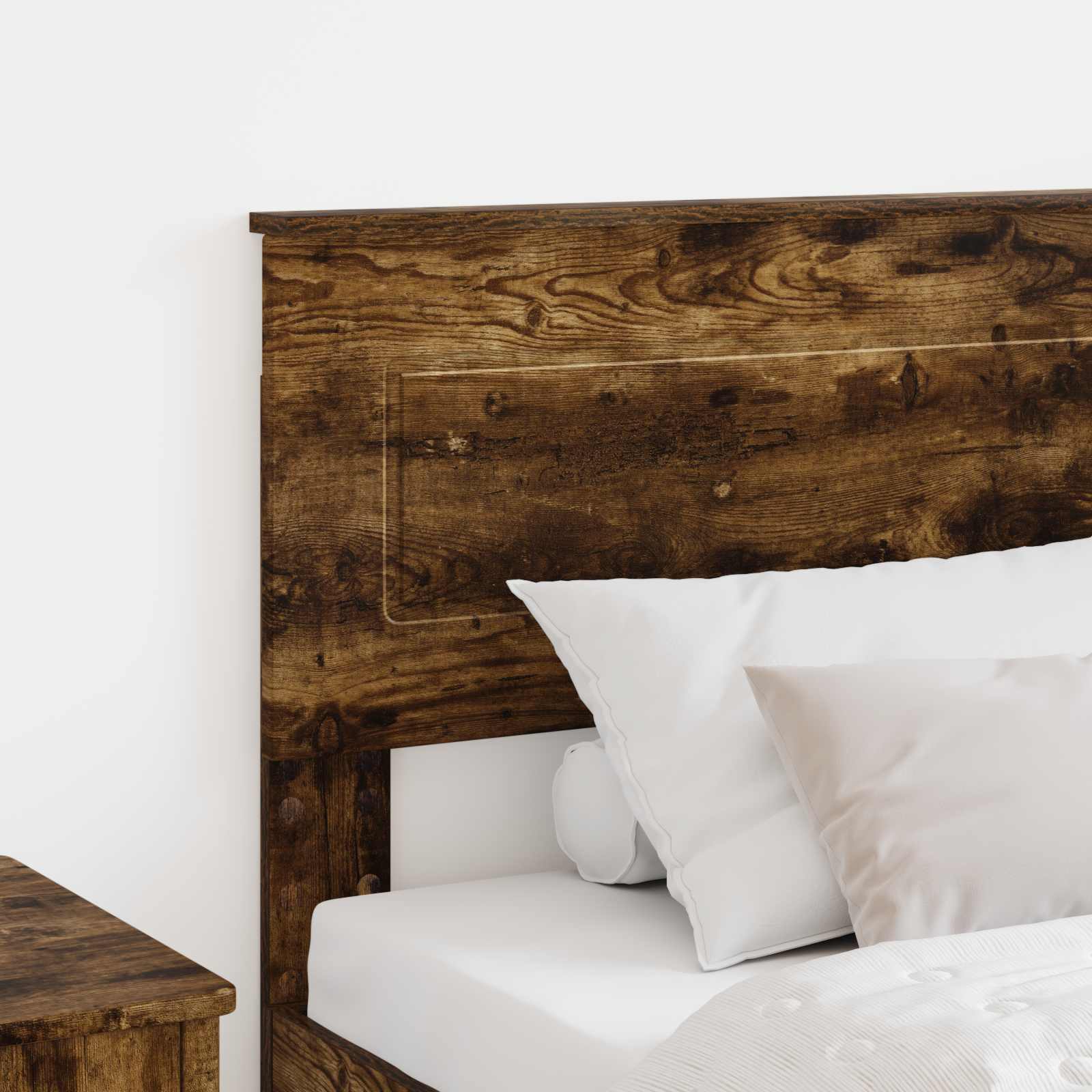 vidaXL Headboard Smoked Oak Engineered wood 3