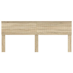 vidaXL Headboard Sonoma Oak Engineered wood 4