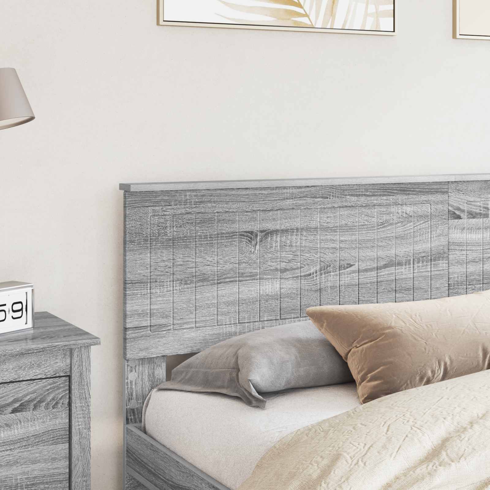 vidaXL Headboard Grey Sonoma Engineered wood 3