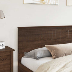 vidaXL Headboard Brown Oak Engineered wood 3