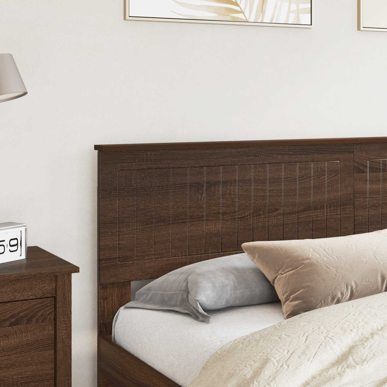 vidaXL Headboard Brown Oak Engineered wood 3