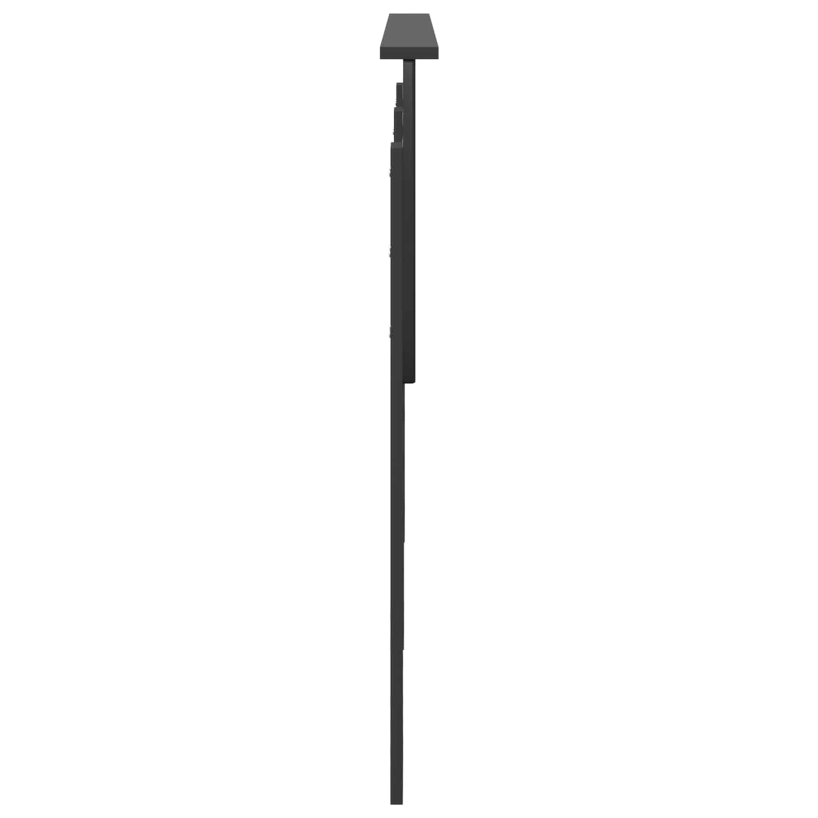 vidaXL Headboard Black Oak Engineered wood 5