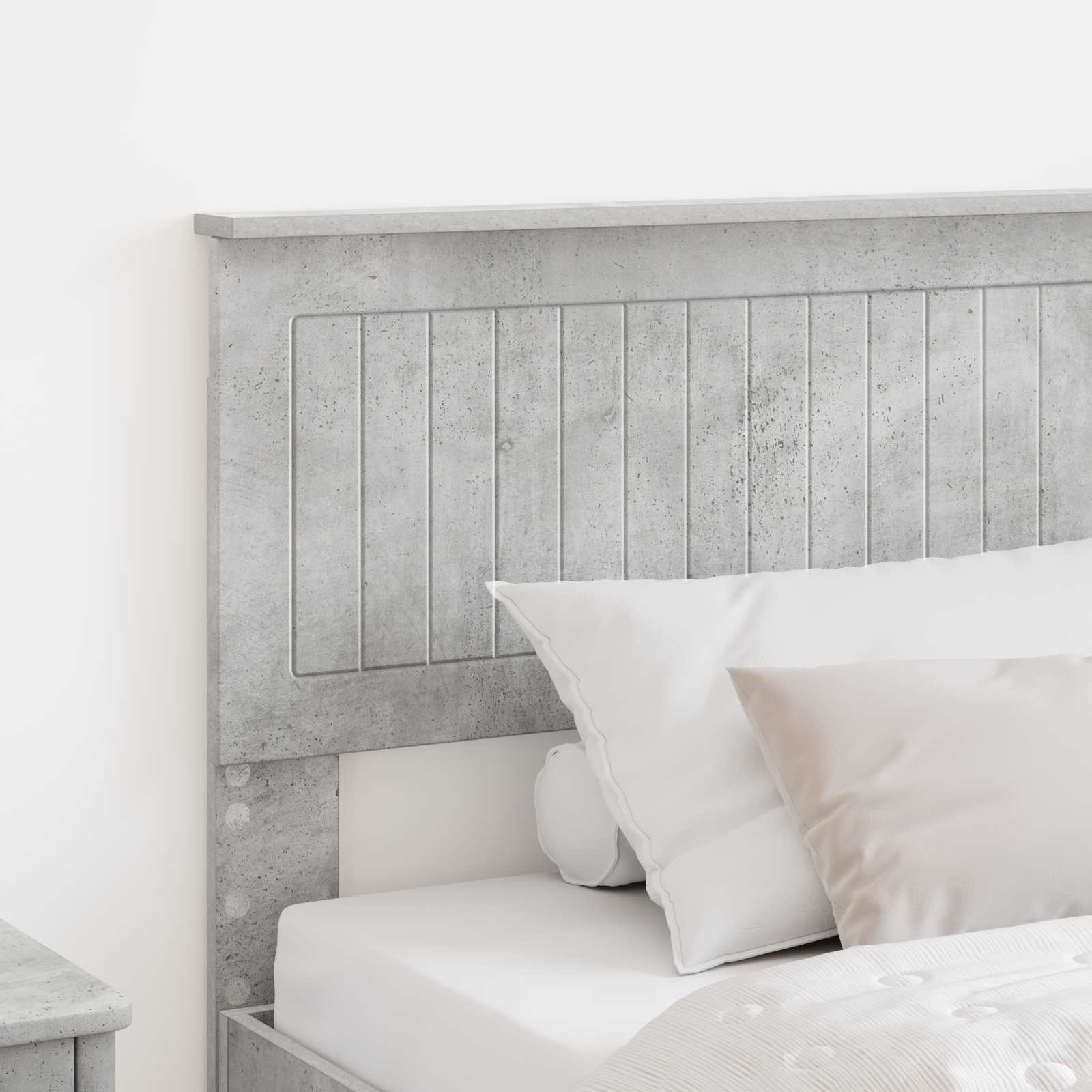 vidaXL Headboard Concrete Grey Engineered wood 3