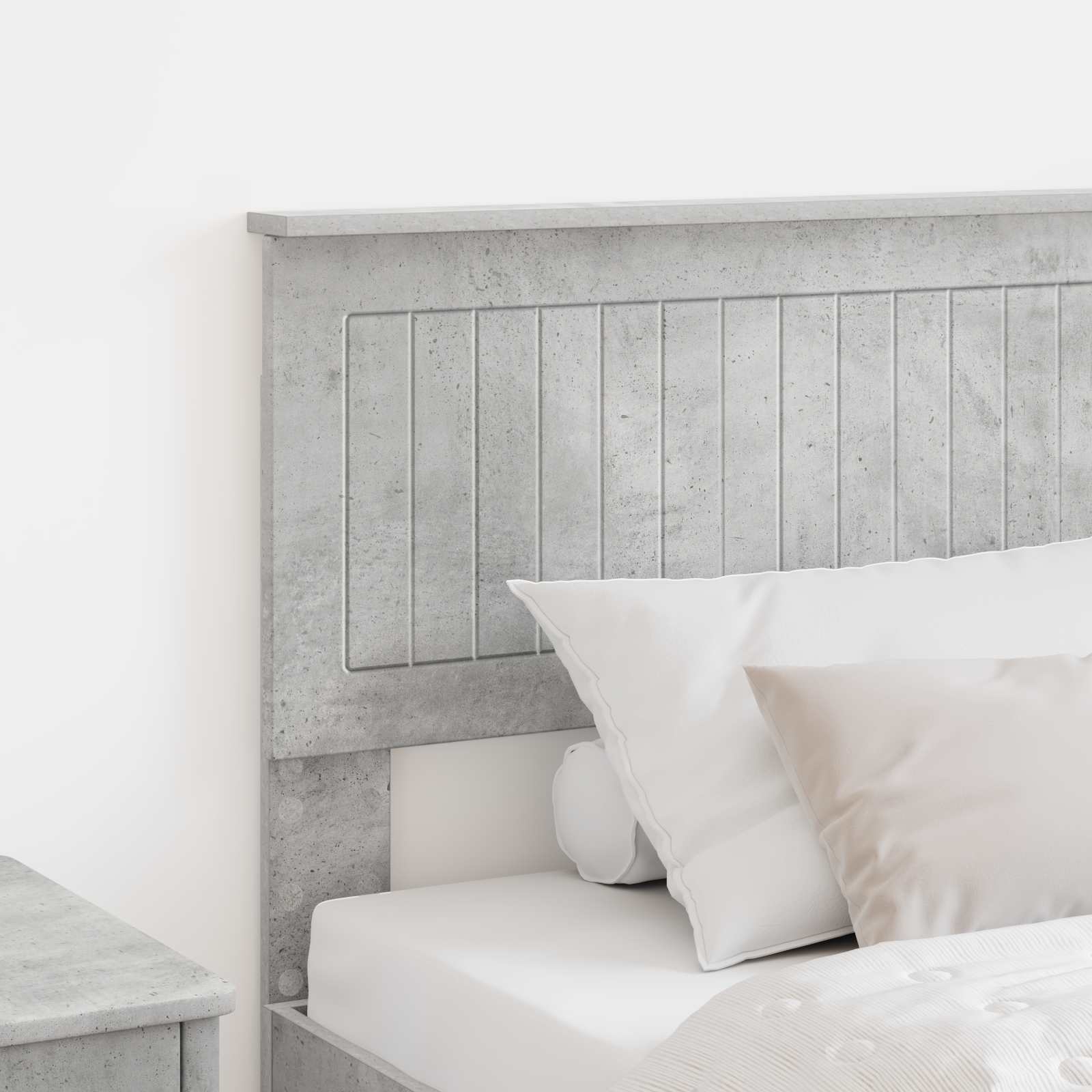 vidaXL Headboard Concrete Grey Engineered wood 3