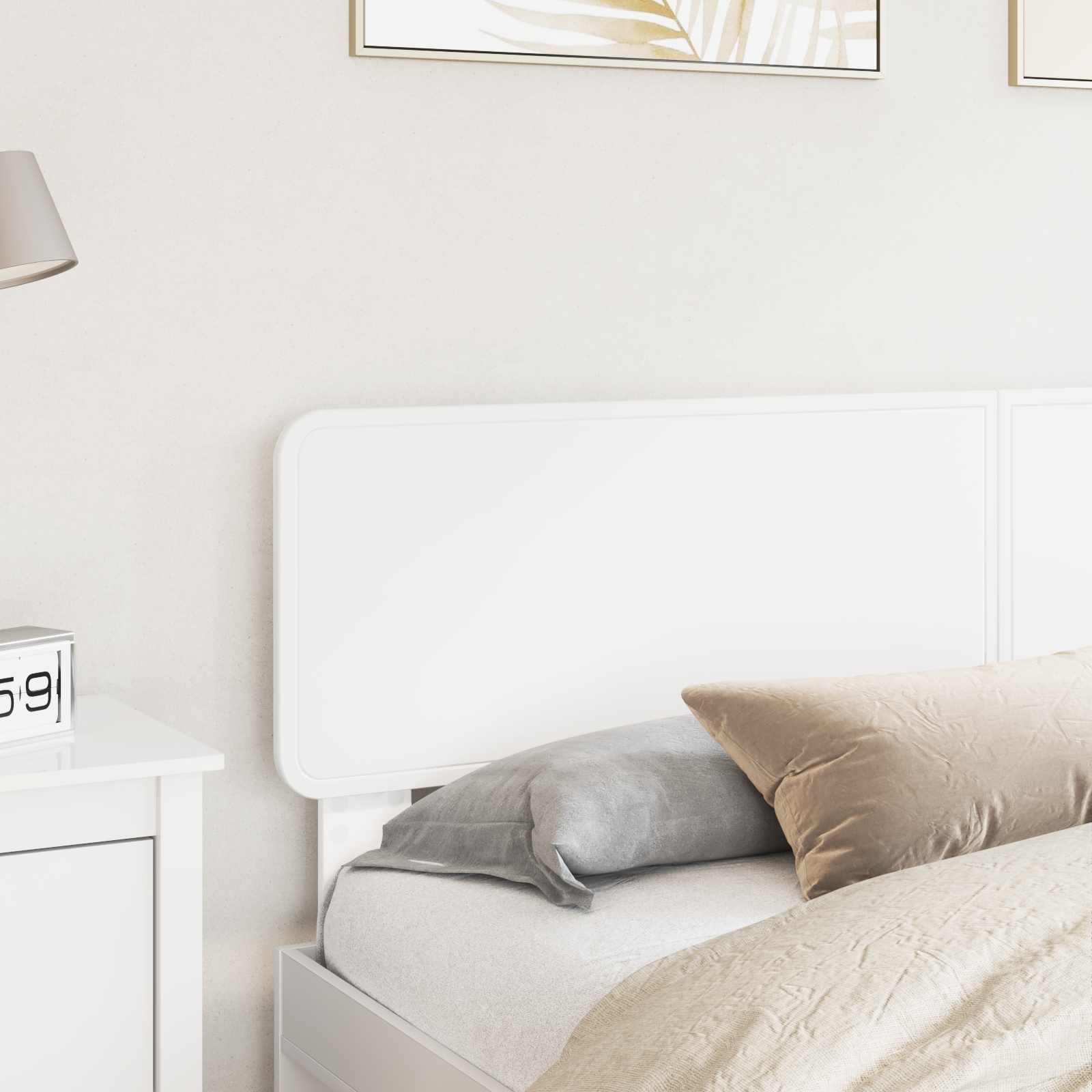 vidaXL Headboard White Engineered wood 3