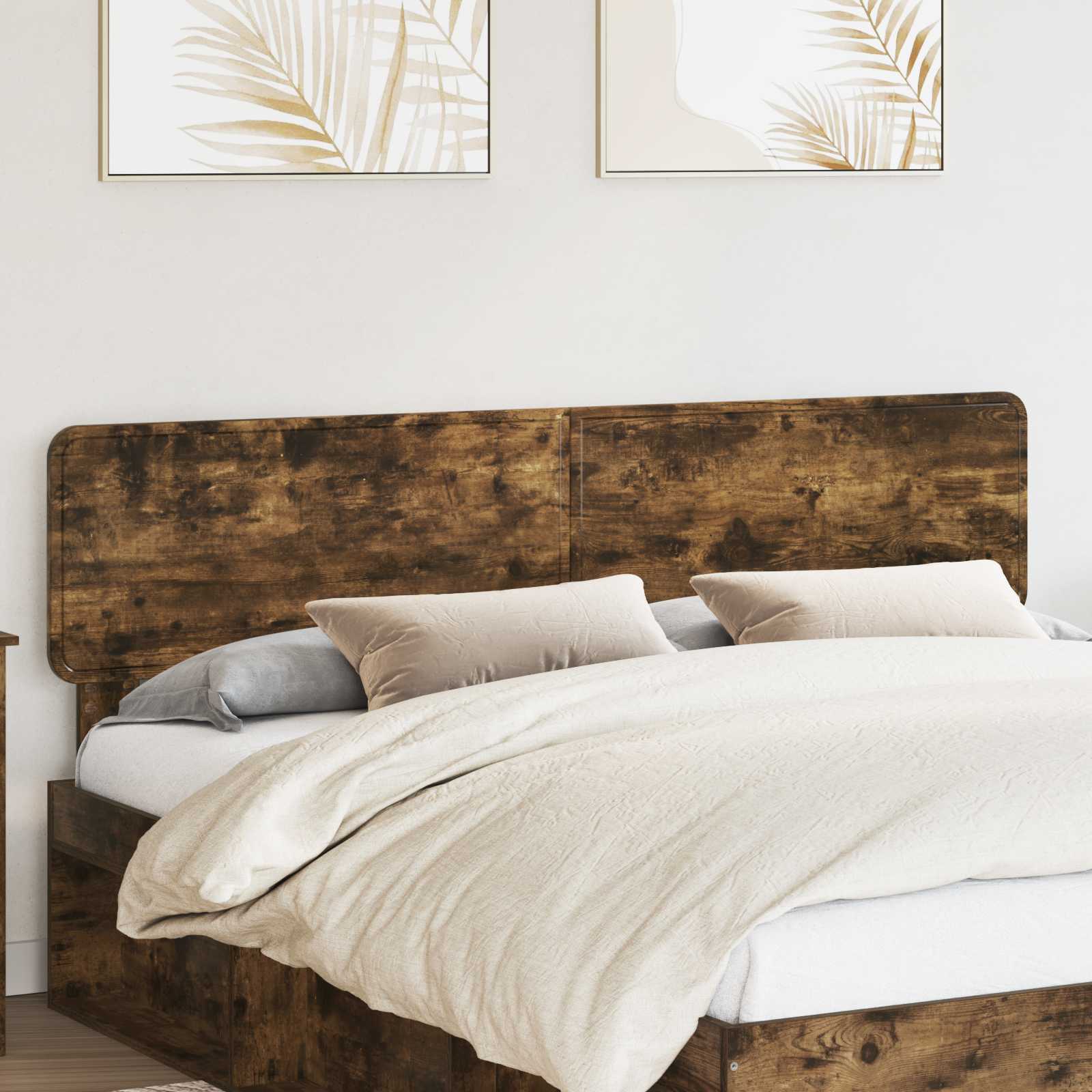 vidaXL Headboard Smoked Oak Engineered wood 1