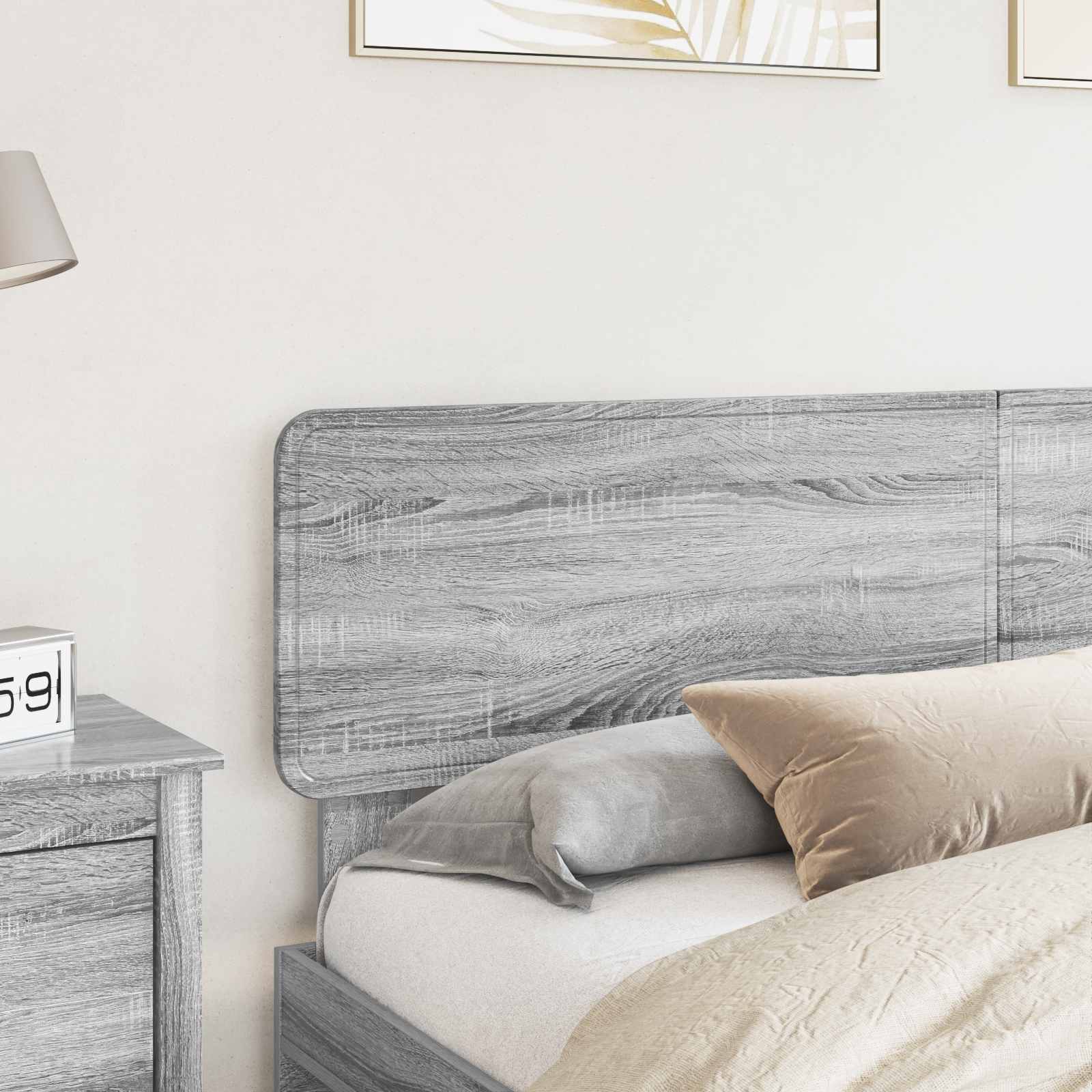 vidaXL Headboard Grey Sonoma Engineered wood 3