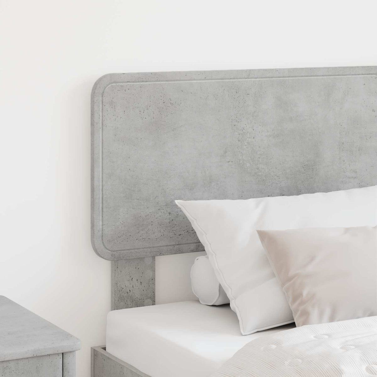 Headboard Engineered wood Concrete grey 75 cm