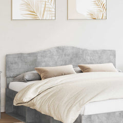 vidaXL Headboard Engineered wood Concrete grey